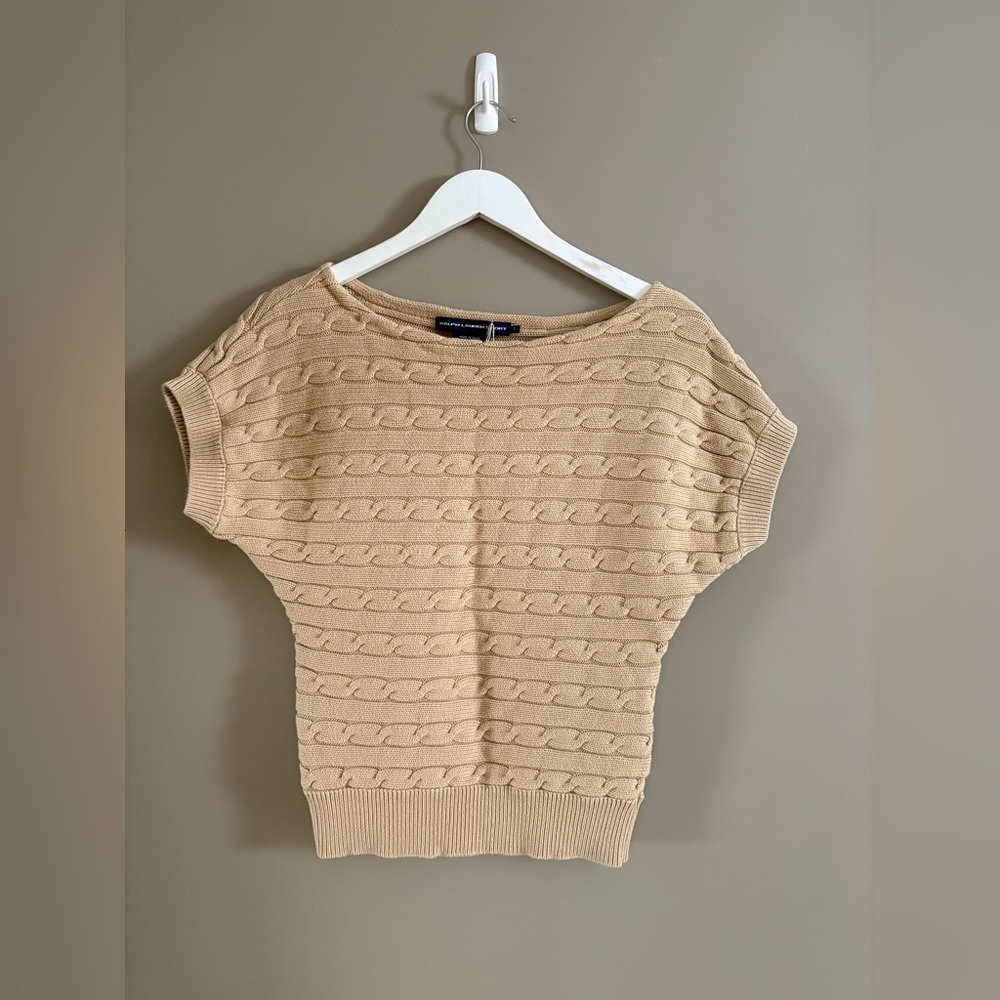 Ralph Lauren 90’s Dolman Cableknit Tee